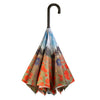 Poppy Field Stick Umbrella Reverse Close