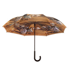 Ballerinas Stick Umbrella Reverse Close