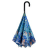 Van Gogh Irises Stick Umbrella Reverse Close