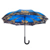 Paris-City of Lights Stick Umbrella Reverse Close