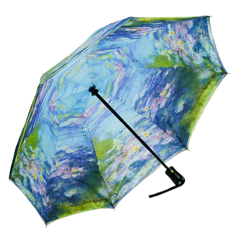Picture of Monet, Water Lilies Reverse Close Folding Umbrella