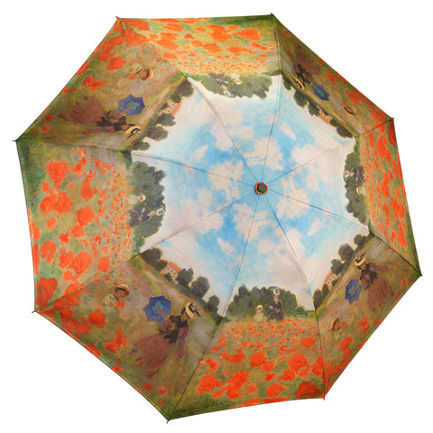Picture of Poppy Field Reverse Close Folding Umbrella