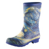 Van Gogh Starry Night Mid-Calf Rain Boot