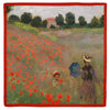 Monet Poppy Field Square Scarf