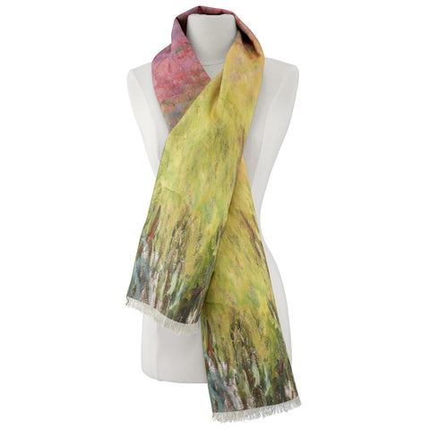 Picture of Waterlilies at Sunset Viscose\Poly Scarf