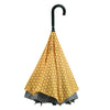 Bees-Black Stick Umbrella Reverse Close