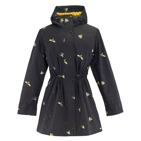 Picture of Black Bees Raincoat