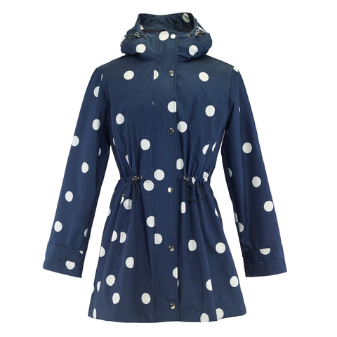 Picture of Navy-Polka Dots Raincoat