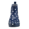 Navy-Polka Dots Rain Boots