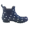 Navy-Polka Dots Rain Boots