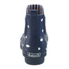 Navy-Polka Dots Rain Boots