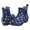 Navy-Polka Dots Rain Boots