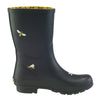 Black-Bees Mid-Calf Rain Boot