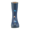 Navy-Butterfly Mid-Calf Rain Boot