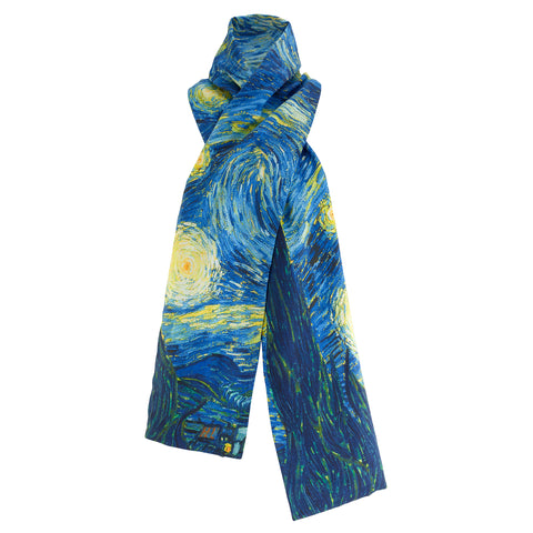 Picture of Van Gogh Starry Night Faux Suede Scarf