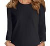 Black Round Neck Blouse