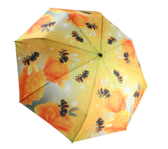 Bees Floral Folding Umbrella