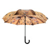 Gustav Klimt "The Kiss" Stick Umbrella Reverse Close