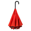 Black / Red Stick Umbrella Reverse Close