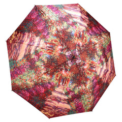 Monet, A Pathway in Monet's Garden Folding Umbrella