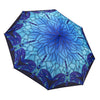 Stained Glass Dragonfly Folding Umbrella