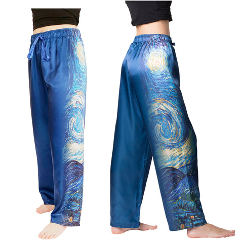Picture of Starry Night-Satin Pajama Pants