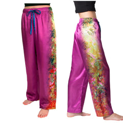 House from the Garden-Satin Pajama Pants