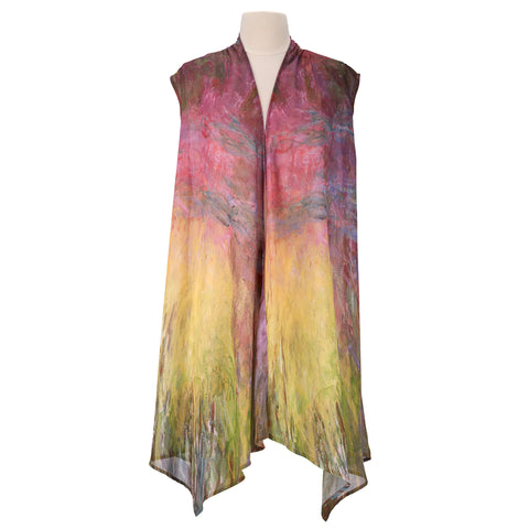Picture of Waterlilies at Sunset Sheer Long Vests